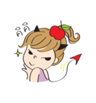 apple merry girl（個別スタンプ：5）