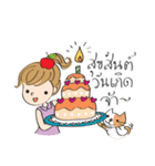 apple merry girl（個別スタンプ：9）