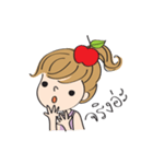 apple merry girl（個別スタンプ：10）