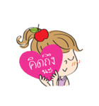 apple merry girl（個別スタンプ：15）