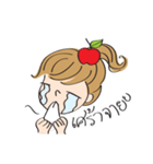 apple merry girl（個別スタンプ：16）