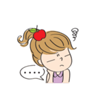 apple merry girl（個別スタンプ：17）