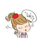 apple merry girl（個別スタンプ：19）
