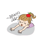 apple merry girl（個別スタンプ：25）