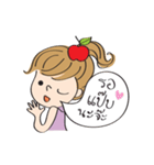 apple merry girl（個別スタンプ：26）