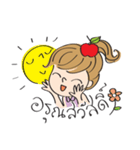apple merry girl（個別スタンプ：31）