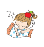 apple merry girl（個別スタンプ：33）