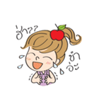 apple merry girl（個別スタンプ：38）