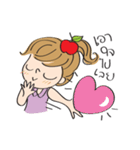 apple merry girl（個別スタンプ：39）