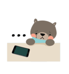 A bear who's addicted to social media（個別スタンプ：3）