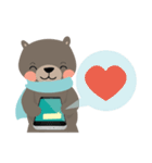 A bear who's addicted to social media（個別スタンプ：5）