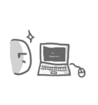 My friend told me to draw this（個別スタンプ：21）