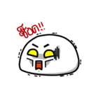 Dark Eyebrows Mochi（個別スタンプ：12）
