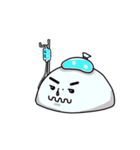 Dark Eyebrows Mochi（個別スタンプ：21）