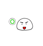 Dark Eyebrows Mochi（個別スタンプ：25）