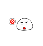 Dark Eyebrows Mochi（個別スタンプ：26）