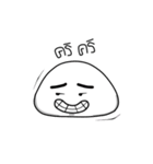 Dark Eyebrows Mochi（個別スタンプ：34）