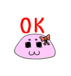 Dark Eyebrows Mochi（個別スタンプ：39）