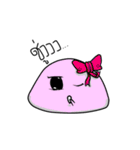Dark Eyebrows Mochi（個別スタンプ：40）