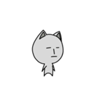 表情豊かな灰色の猫（個別スタンプ：8）