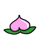 かわいい桃（個別スタンプ：1）