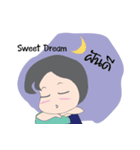 A Girl with Her Buff（個別スタンプ：5）