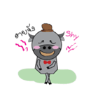 A Girl with Her Buff（個別スタンプ：9）
