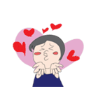 A Girl with Her Buff（個別スタンプ：12）