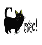 Browney black cat（個別スタンプ：13）