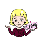 Weary girl（個別スタンプ：2）