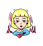 Weary girl（個別スタンプ：4）