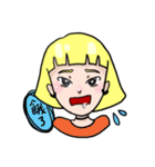 Weary girl（個別スタンプ：27）