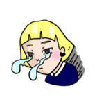 Weary girl（個別スタンプ：29）