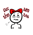 Circle red bow（個別スタンプ：8）