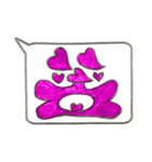 ハートフル笑ちゃん（個別スタンプ：3）