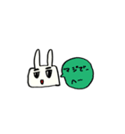 濃ゆい眉毛のうさぎ（個別スタンプ：6）