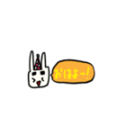 濃ゆい眉毛のうさぎ（個別スタンプ：10）