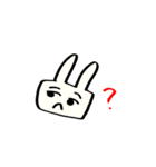 濃ゆい眉毛のうさぎ（個別スタンプ：24）