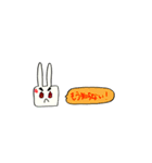 濃ゆい眉毛のうさぎ（個別スタンプ：31）