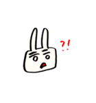 濃ゆい眉毛のうさぎ（個別スタンプ：33）