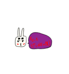 濃ゆい眉毛のうさぎ（個別スタンプ：35）
