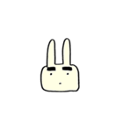 濃ゆい眉毛のうさぎ（個別スタンプ：38）