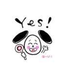 バイリンガル犬Lucyのほっこり英語スタンプ（個別スタンプ：5）