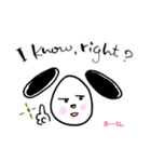 バイリンガル犬Lucyのほっこり英語スタンプ（個別スタンプ：11）