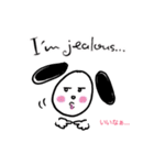 バイリンガル犬Lucyのほっこり英語スタンプ（個別スタンプ：14）