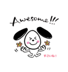 バイリンガル犬Lucyのほっこり英語スタンプ（個別スタンプ：22）