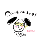 バイリンガル犬Lucyのほっこり英語スタンプ（個別スタンプ：28）