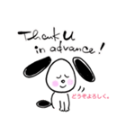 バイリンガル犬Lucyのほっこり英語スタンプ（個別スタンプ：31）