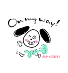 バイリンガル犬Lucyのほっこり英語スタンプ（個別スタンプ：34）
