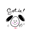 バイリンガル犬Lucyのほっこり英語スタンプ（個別スタンプ：38）